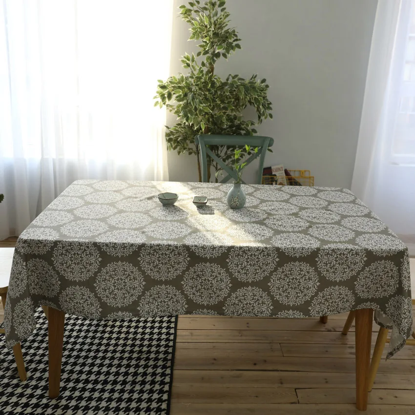 Grey Disc Europe Modern Style Table Runner Cloth Cushion Cover Placemat Photography Tablecloth Hotel Home Tischdecke | Дом и сад