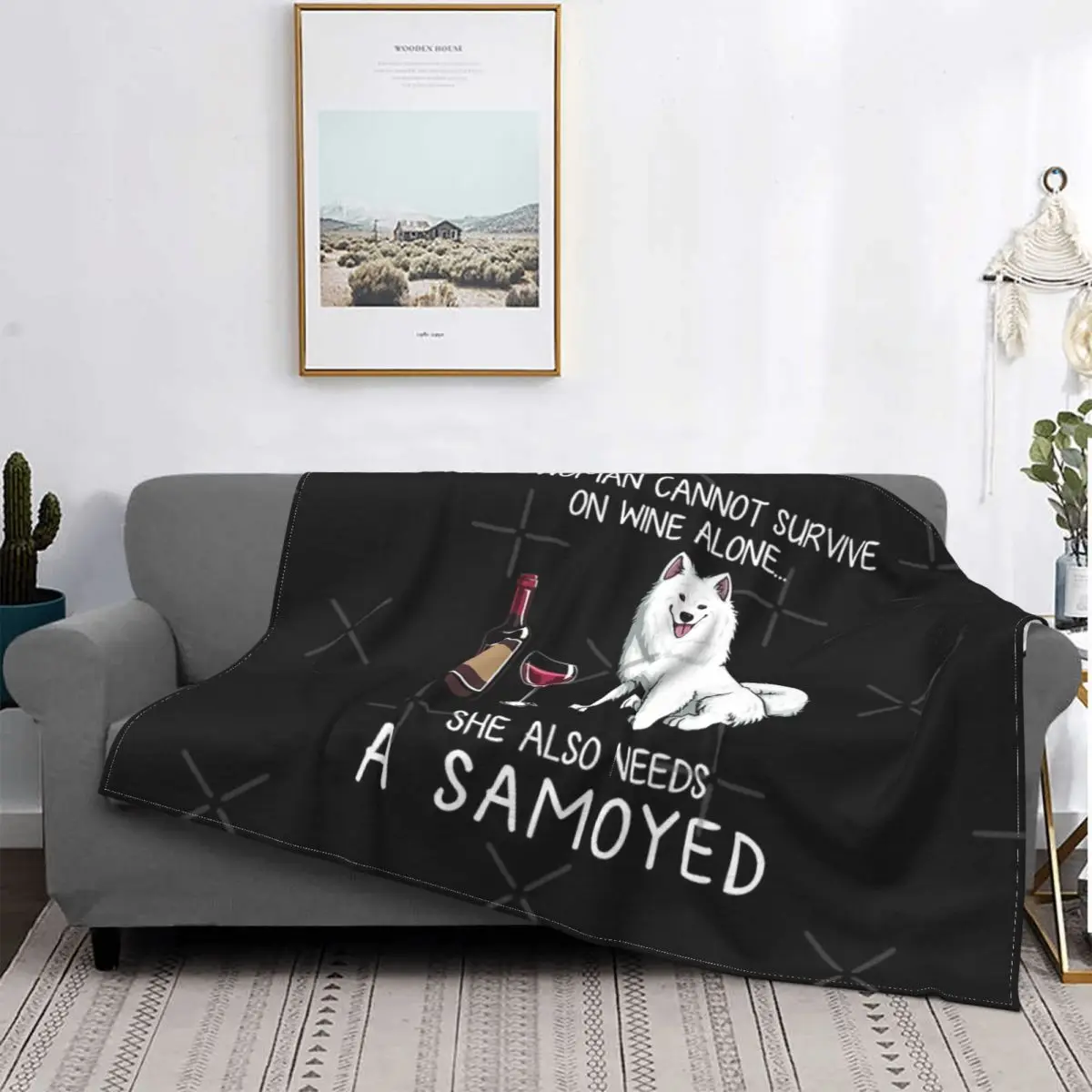 

Самоид и винный-Манта переключающаяся для собаки, узор для cama, мягкая картина, Manta Kawaii, funda для детей