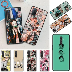 no yaiba demon slayer anime phone case for oppo a9 2020 a52 a53 find x2 x3 lite reno 3 f11 ace a55 a93 a94 4 pro 5g cover coque free global shipping