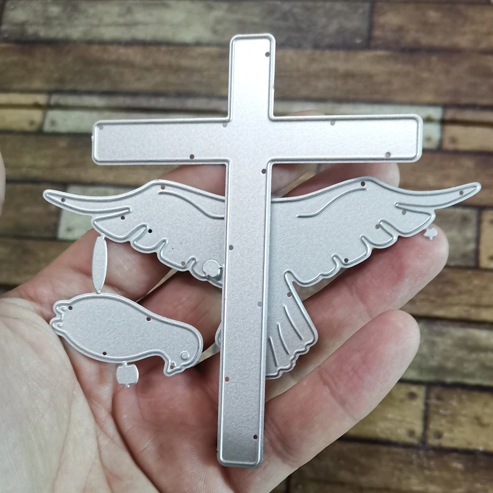 Би Фуцзянь серебряный крест голубь мира металла резки штампы для бумага