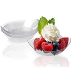 Рекламные товары для вечерние Ринок, одноразовая пластиковая посуда, 80*20 мм, прозрачная мини-десертная ручная тарелкатарелка, 20 шт.упаковка