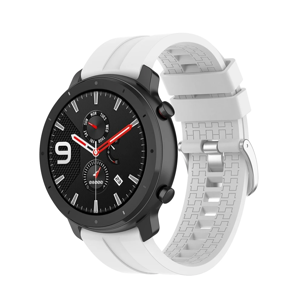 Ремешок 22 мм для Xiaomi Huami Amazfit GTR 47 мм ремешок для часов Wirstband Silione браслет для Amazfit Pace/Amazfit slatos 2/2S ремешок