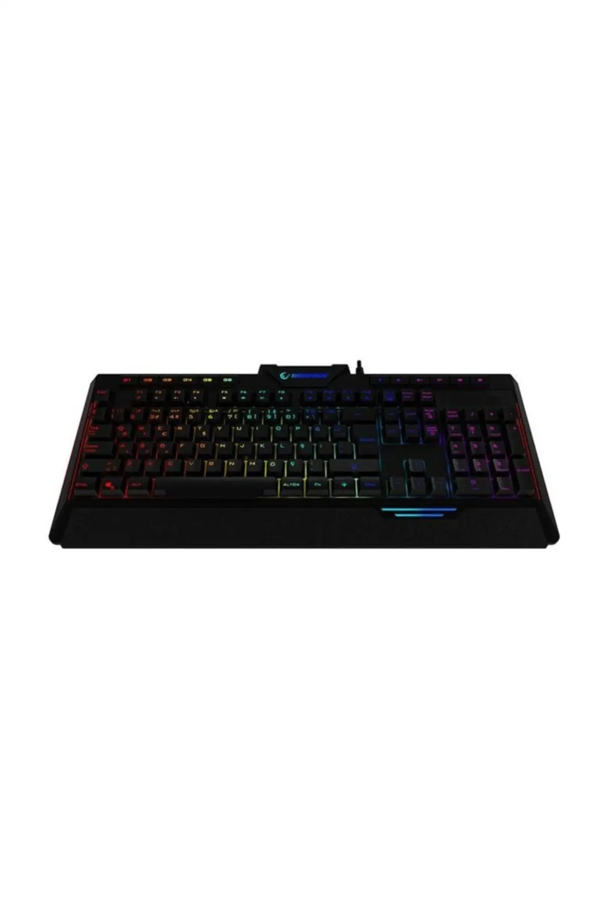Rapıdo Plus Semi Mechanical Voice Operated Rainbow Luminous See Macros Gaming keyboard