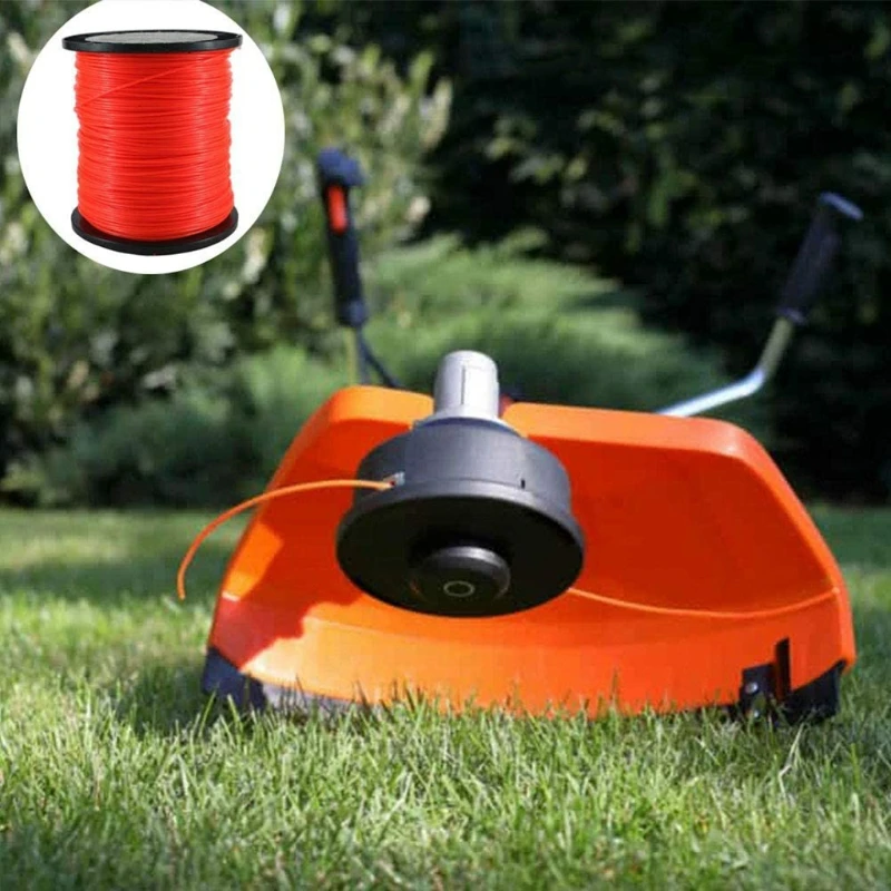 

X7AB Replacement Trimmer Spool Line Compatible with Husq-varna/ Ryobi/Echo/ S-tihl/ Weed Eater String Trimmer Orange-red