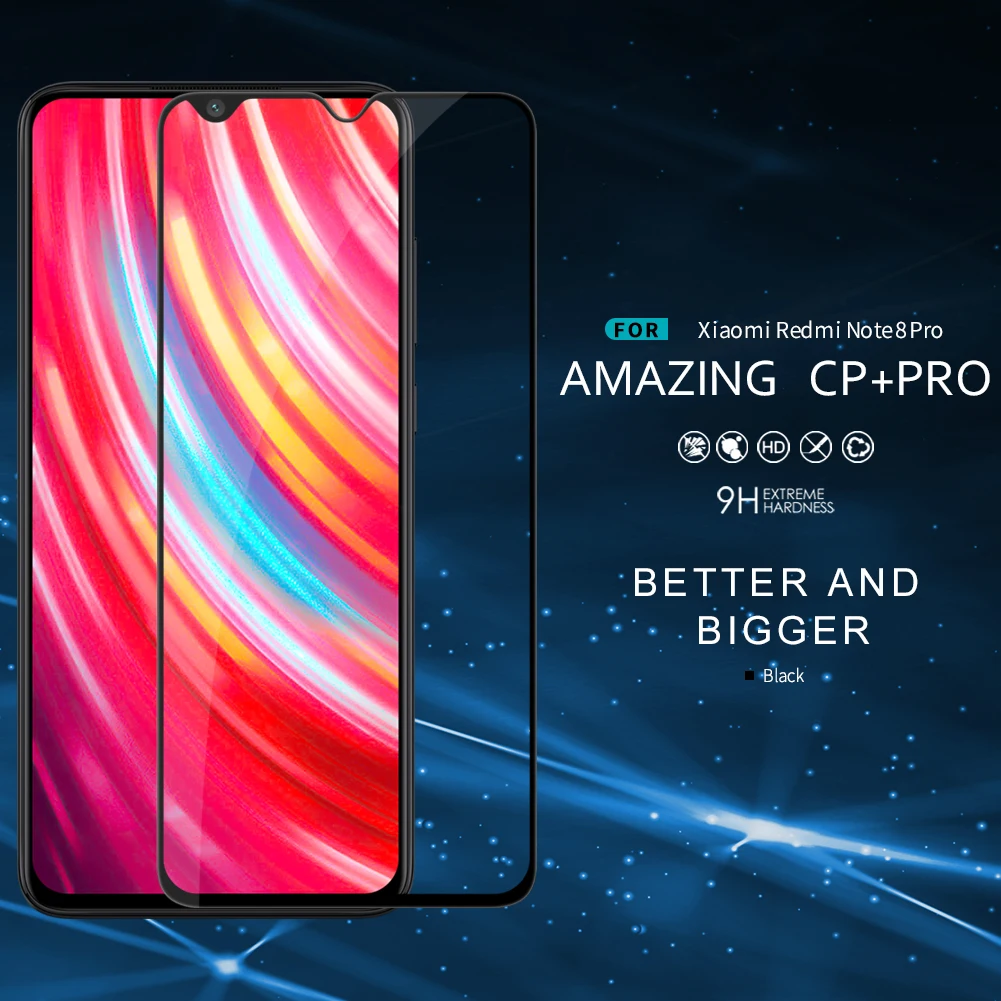 NILLKIN CP + PRO закаленное стекло для Xiaomi Redmi Note 8 Pro Полное покрытие защитная пленка