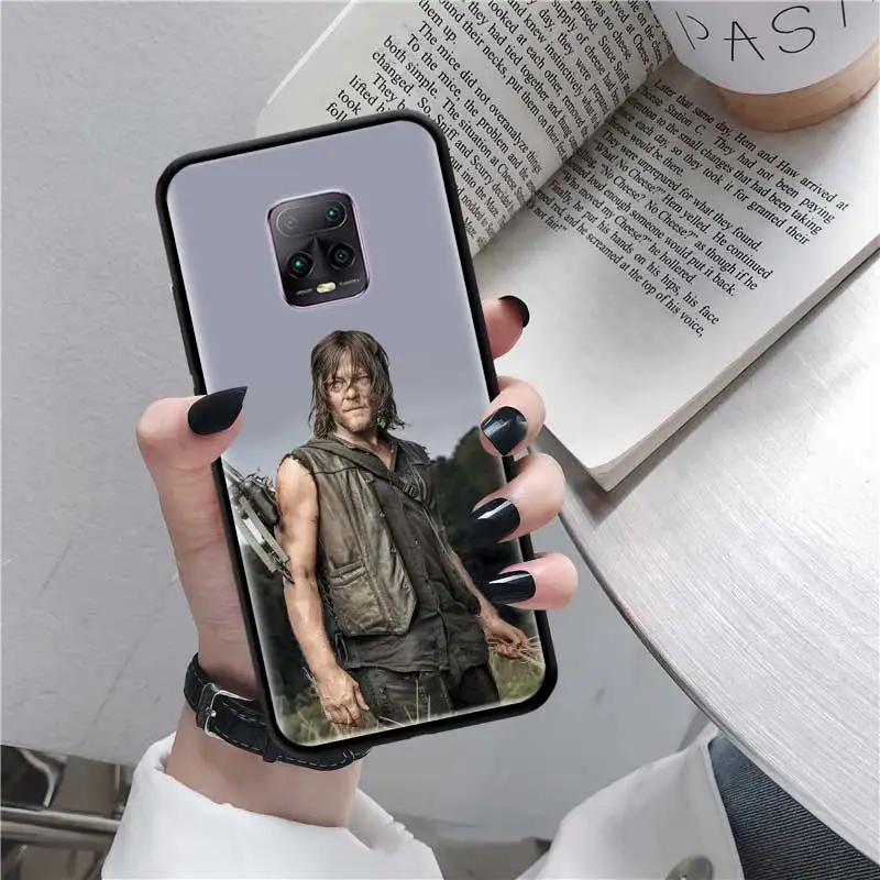 Black Tpu Capa For Xiaomi Redmi Note 8 9S 8T 9 7 10X 5G K30 Pro Zoom 7A 8A K30i Cover Phone Cases The Walking Dead Daryl Dixon