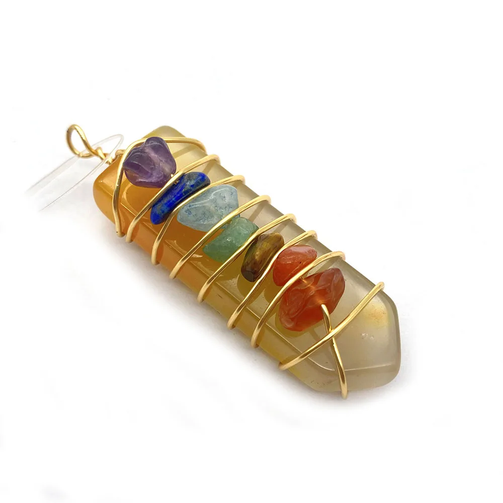 1 _ натуральный камень зеркальная семь чакр исцеляющая Подвеска для самодельных