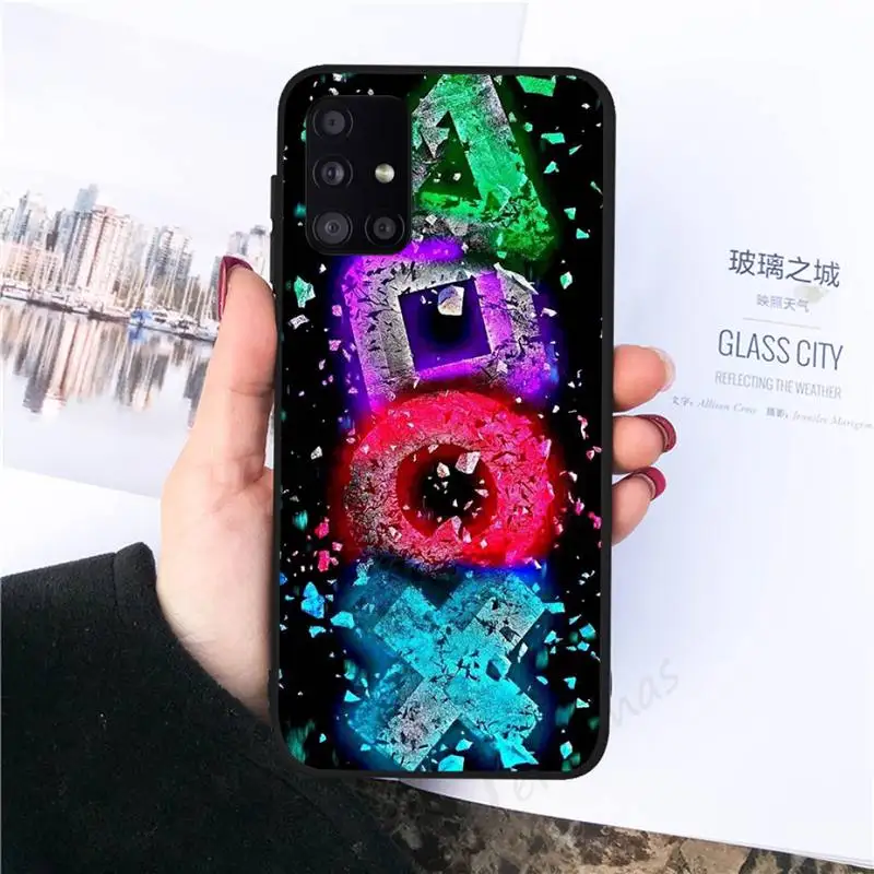 

Buttons PS Phone Case For Samsung galaxy S 7 8 9 10 20 edge A 6 10 20 30 50 51 70 note 10 plus