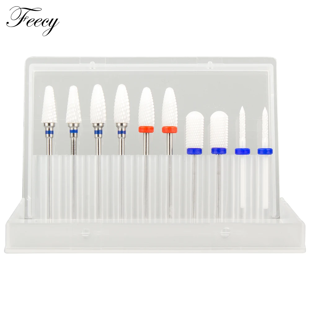 

10pcs Milling Cutter for Manicure Set Nail Drill Bits for Electric Drill Manicure Machine Mill Cutters for Removing Gel Varnish