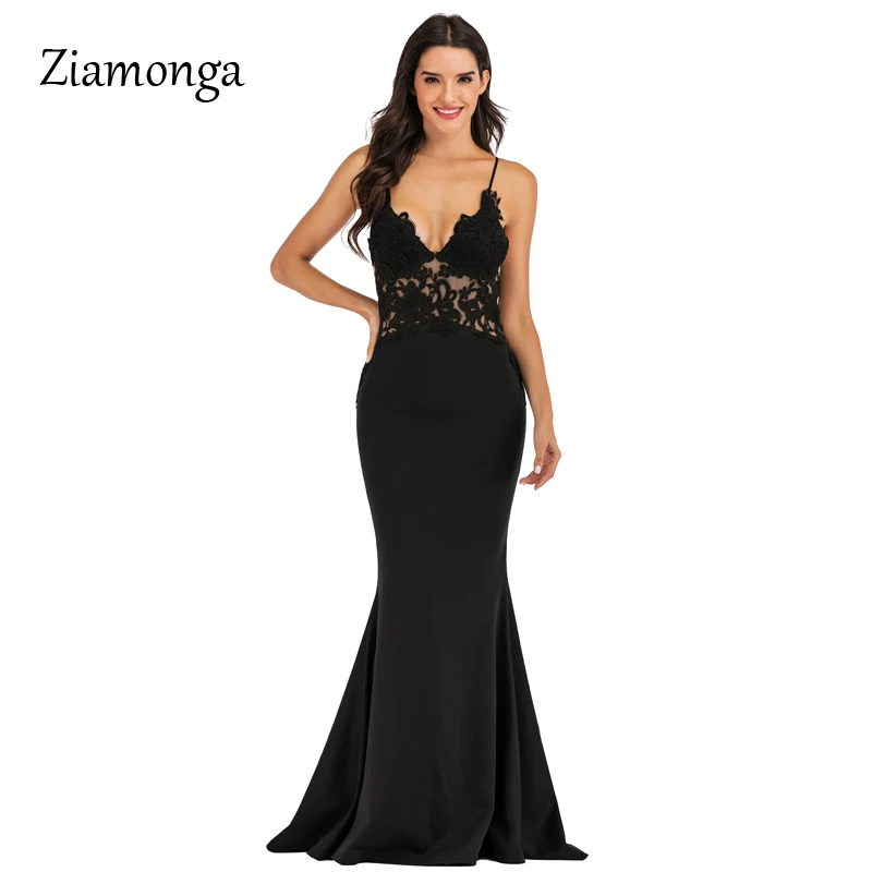 Женское длинное вечернее платье черное белое розовое кружевное платье-русалка