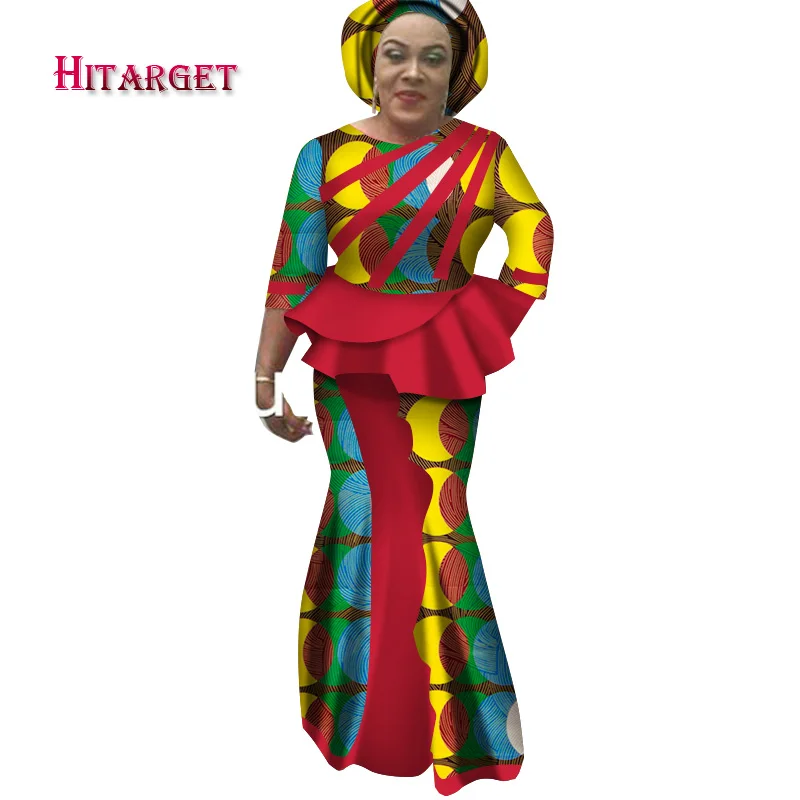 Hitarget 2020 Новые африканские Длинные Платья Для Женщин Дашики традиционный хлопок