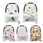 Аксессуары для детской коляски, мягкая дышащая пряжа, солнцезащитный козырек для детской корзины, тканевый чехол для детской коляски противомоскитная сетка для коляски