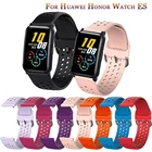 Ремешок силиконовый для смарт-часов Huawei Honor Watch ES, спортивный сменный резиновый браслет для Samsung Active2 Amazfit GTS, 20 мм