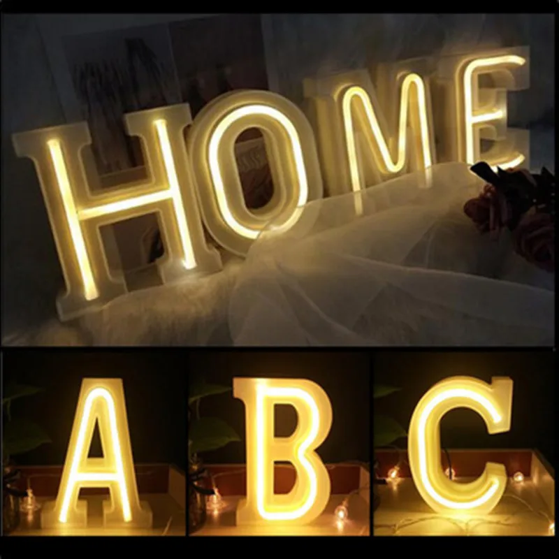 Неоновая вывеска с буквами сделай сам персонализированная неоновая лампа s для