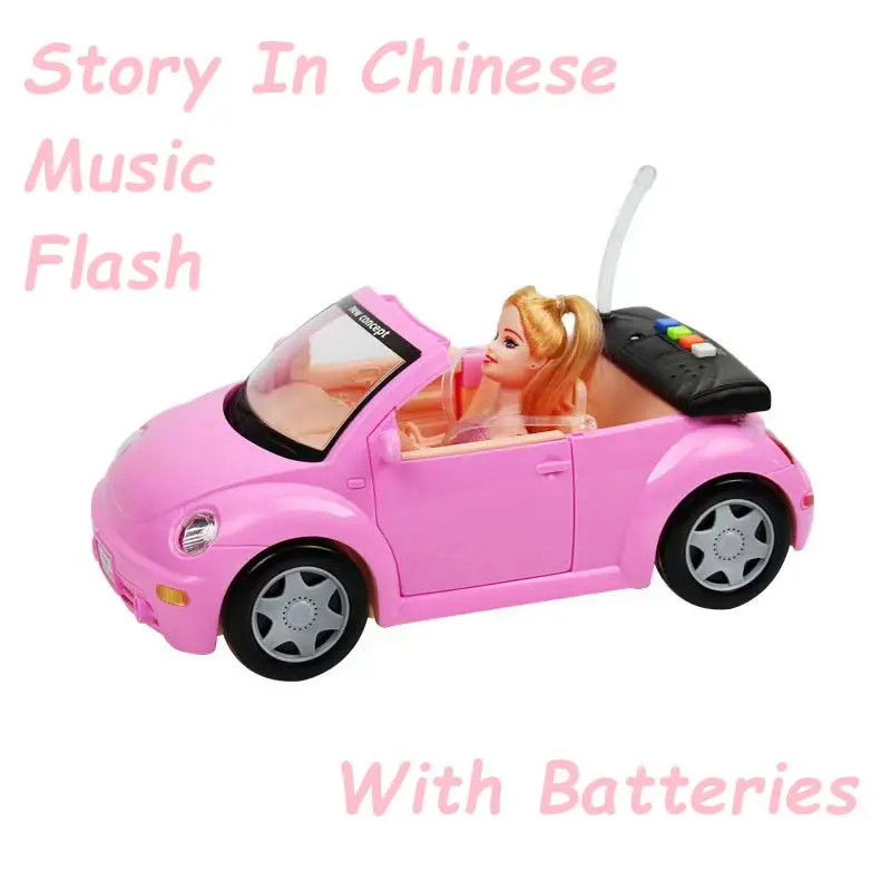 

Flashing Can Sing Chinese Song Dolls Cars Accessories For Barbie Open Door Kids Toys Best DIY Christmas Birthday Gifts For Girl