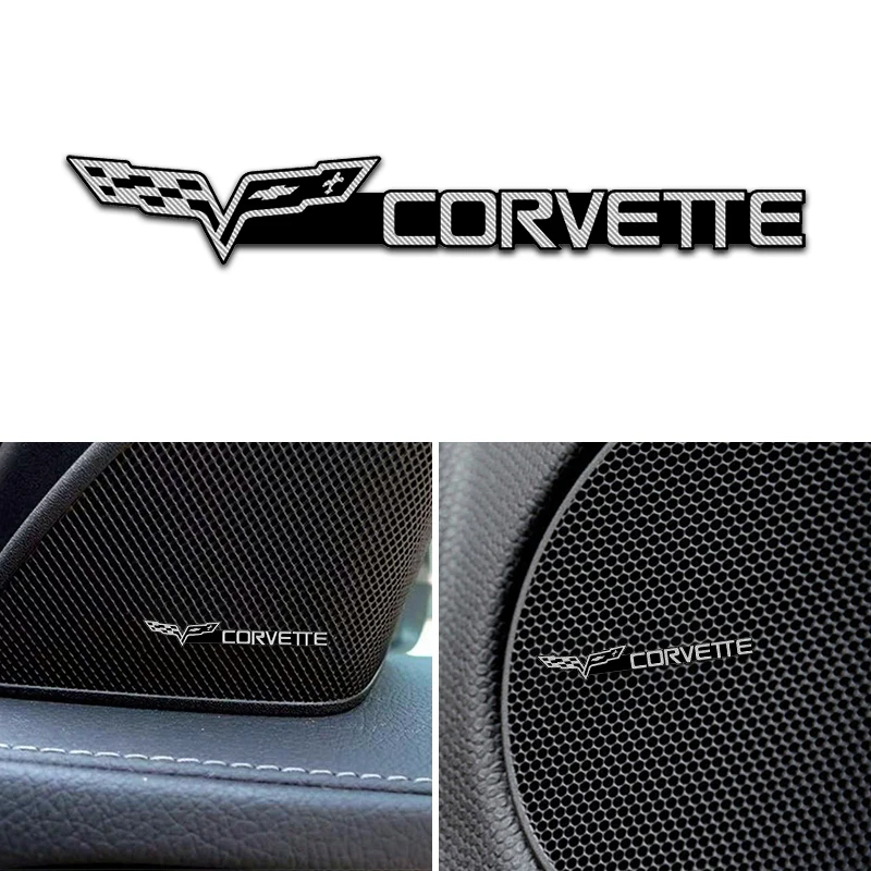 4 шт. 3D алюминиевый динамик стерео значок эмблема наклейка для Chevrolet Corvette Колорадо