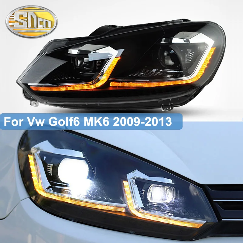 Автомобильный Стайлинг для VW Golf 6 MK6 R20 фар 2009 2012 динамический сигнал Golf6