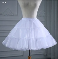 lolita short petticoat ball gown cosplay underskirt girls woman hoopless rockabilly crinoline wedding accessories