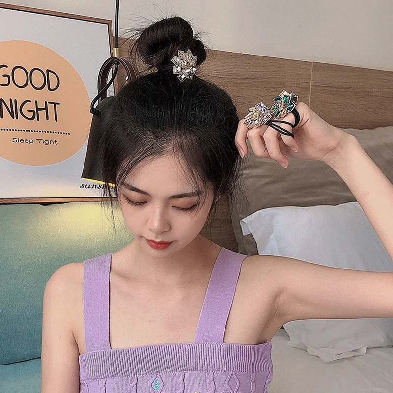 Элегантная Изысканная резинка для волос женская простая темпераментная круглая