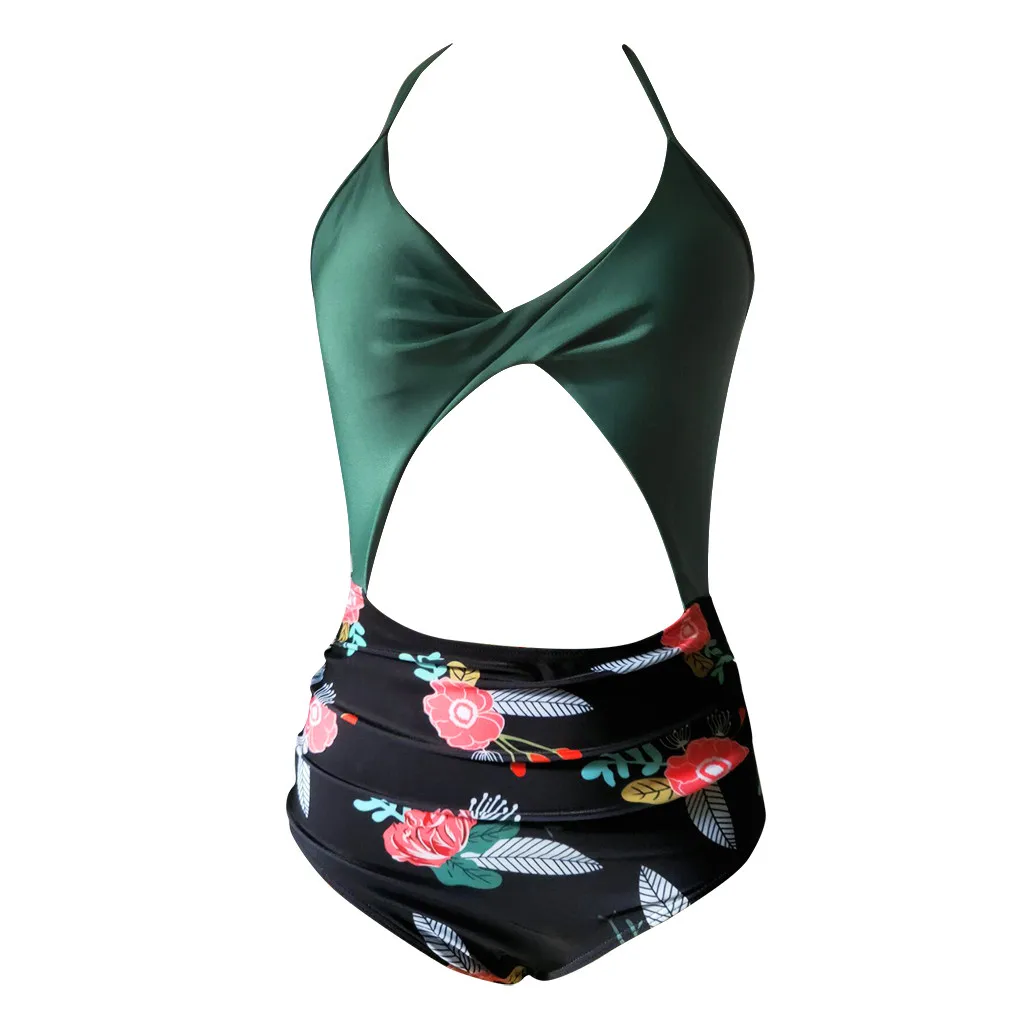 Женский купальный костюм 2020 женское бикини сексуальный цельный купальник с