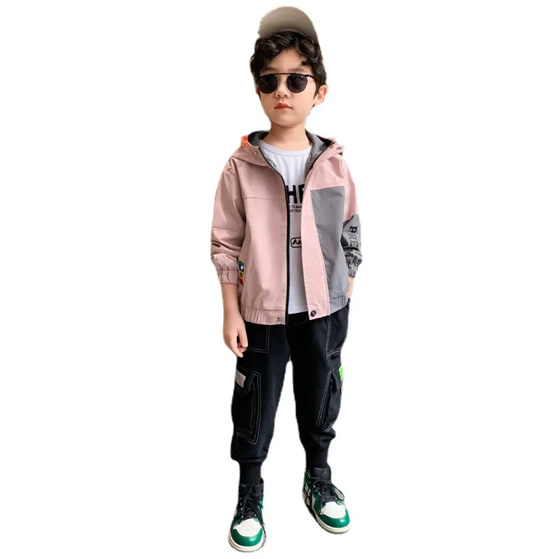 

New Slim Spring Autumn Boys Clothing Suits Coat + Pants 2pcs/Set Kids Teenager Toddler Sports Costume Tracksuit High Quality