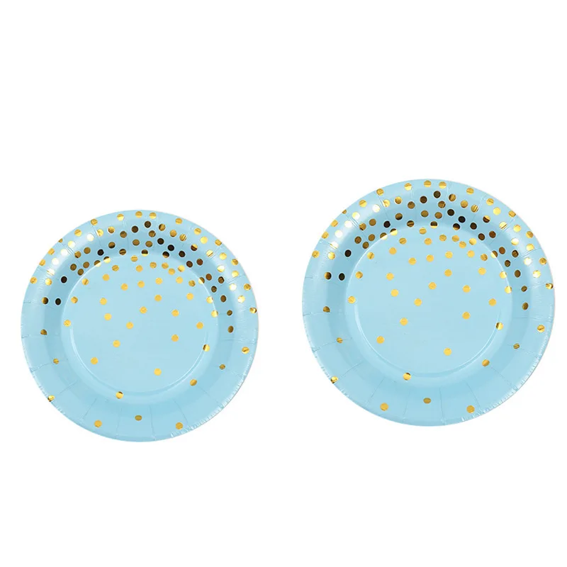 10 шт. набор одноразовых украшений для вечеринки в честь Дня Рождения посуда синий