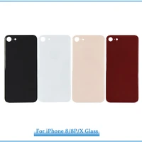 for iphone 8 8plus x xs xr big hole glass body back glass shell battery cover back door mobile phone case back cover