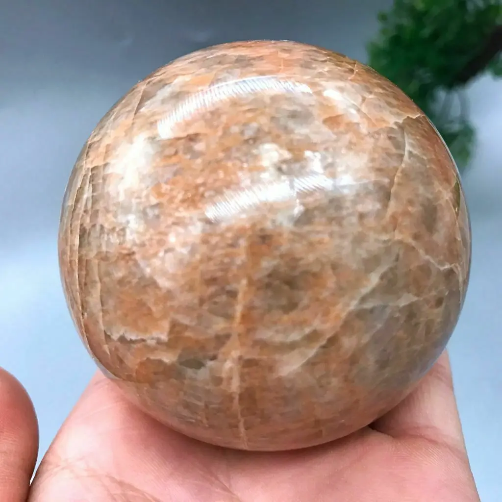 

Natural crystal ball orange daylight stone ball