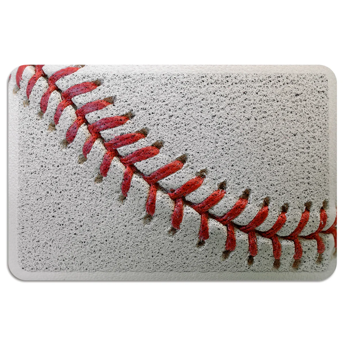 Спортивная бейсбольная текстура прошитая Красная белая дверь коврик для улицы