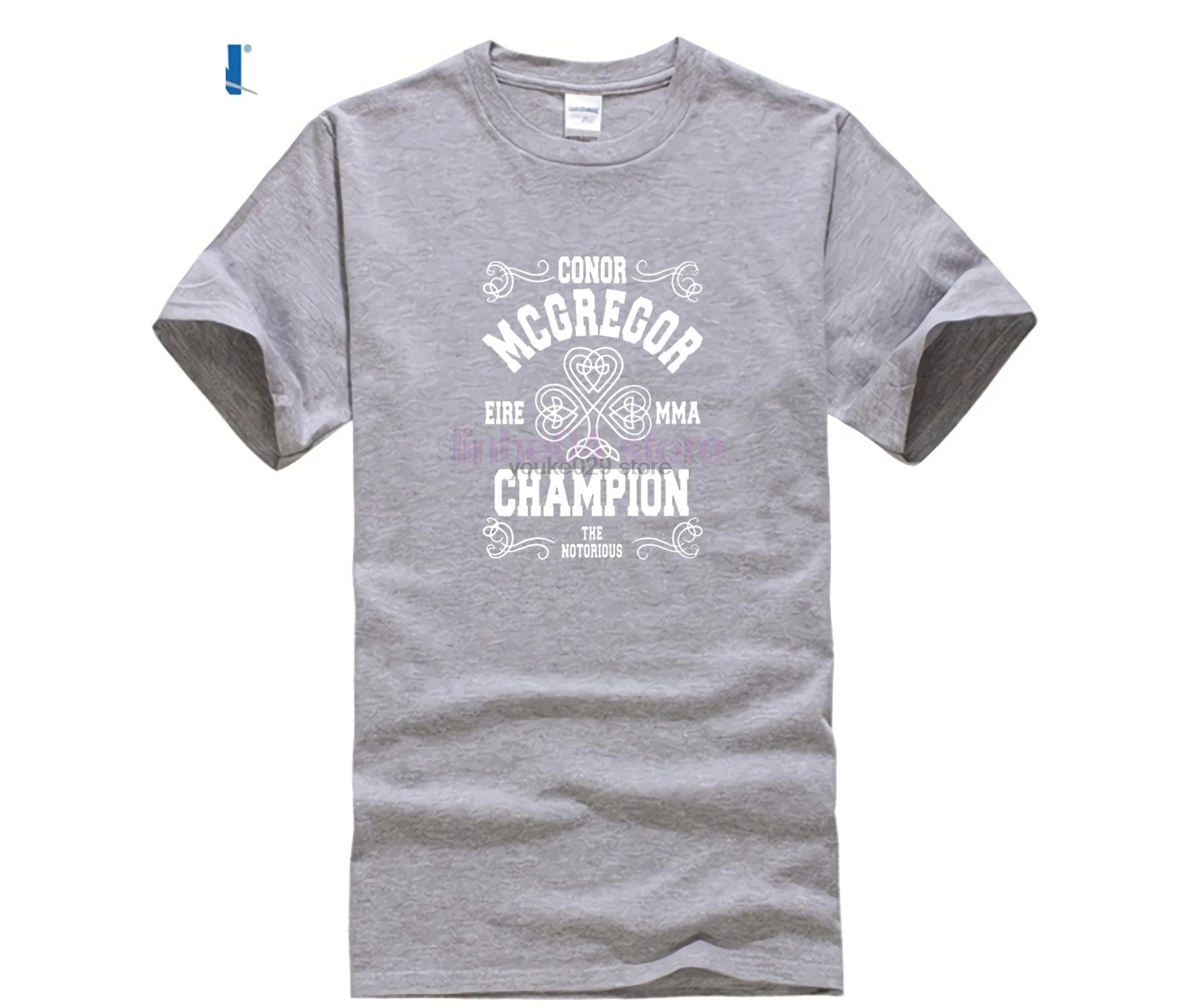 Конор Макгрегор Футболка мужская брендовая одежда с коротким рукавом Crewneck MMA