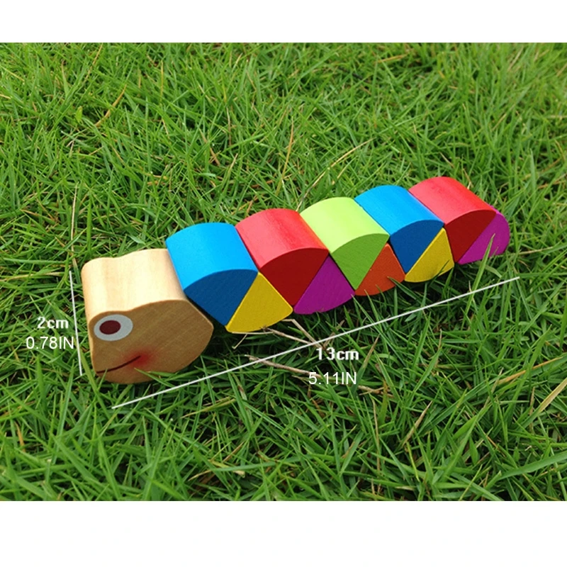

Shape Free Changing Developmental Toy Tummy Time Wooden Block Baby Learning Toy 69HE