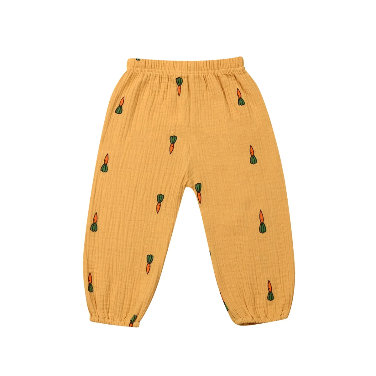 Kids Boys Girls 6M-3T Cotton Casual Trousers Toddler Leggings Harem Pants - Цвет: Цвет: желтый