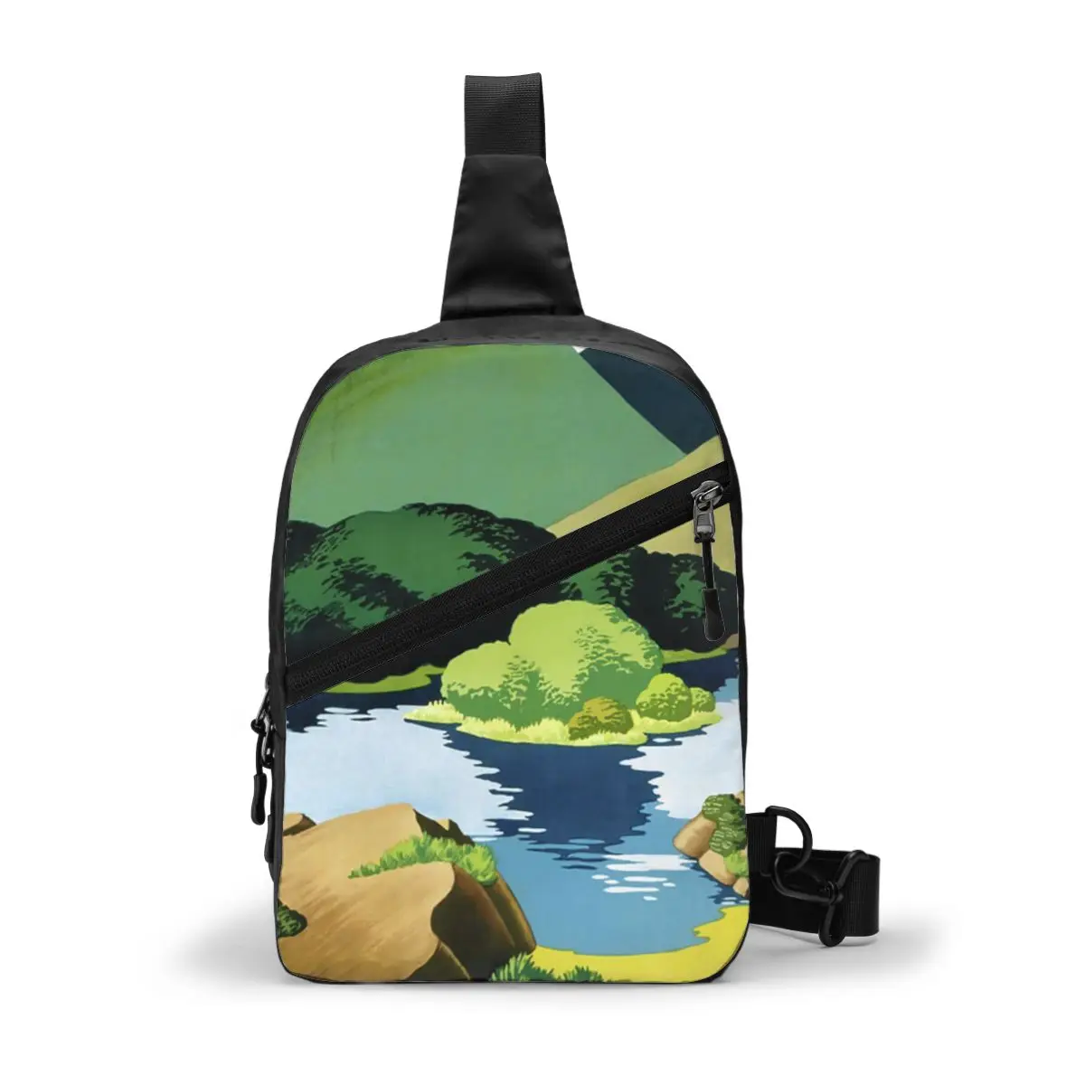 

Нагрудная сумка для железной дороги, складная сумка-слинг через плечо, дешевая уличная сумка из полиэстера