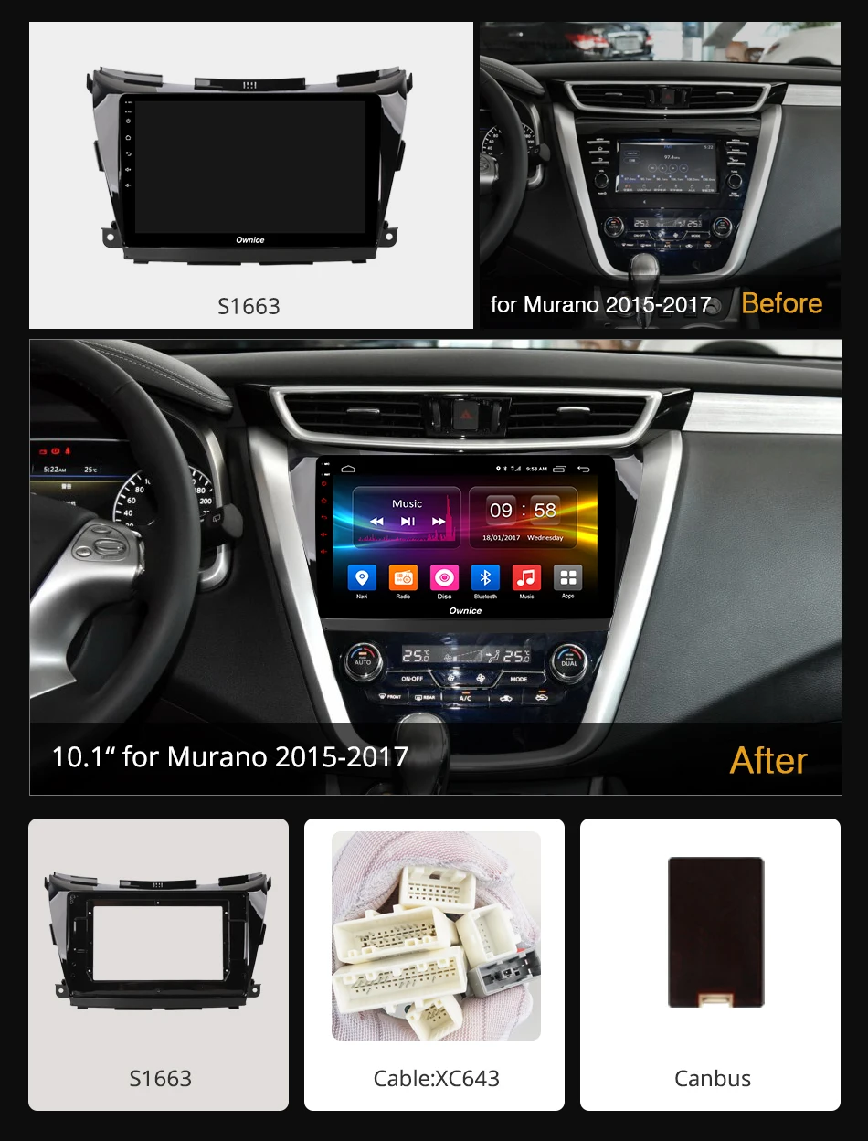 Ownice k3 k5 k6 360 панорама Android 9 0 4 Гб RAM автомобильный dvd для Nissan NAVARA MURANO NP300 стерео радио