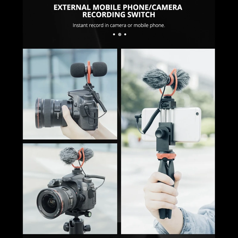 

YELANGU Bi-Directional Studio Mini Mobilephone Professional Interview Condenser for iPhone12 Xiaomi Canon Sony Camera