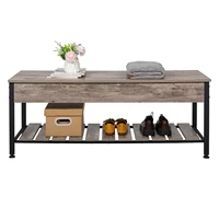%e3%80%90usa ready stock%e3%80%91 industrial storage bench entryway lift top shoe storage bench in dining room hallway