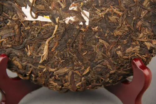 Yunnan Lincang древнее дерево Pu er Gu Hua Cha * 2008 Pu-erh старинный пуэр сырой чай 357 г |