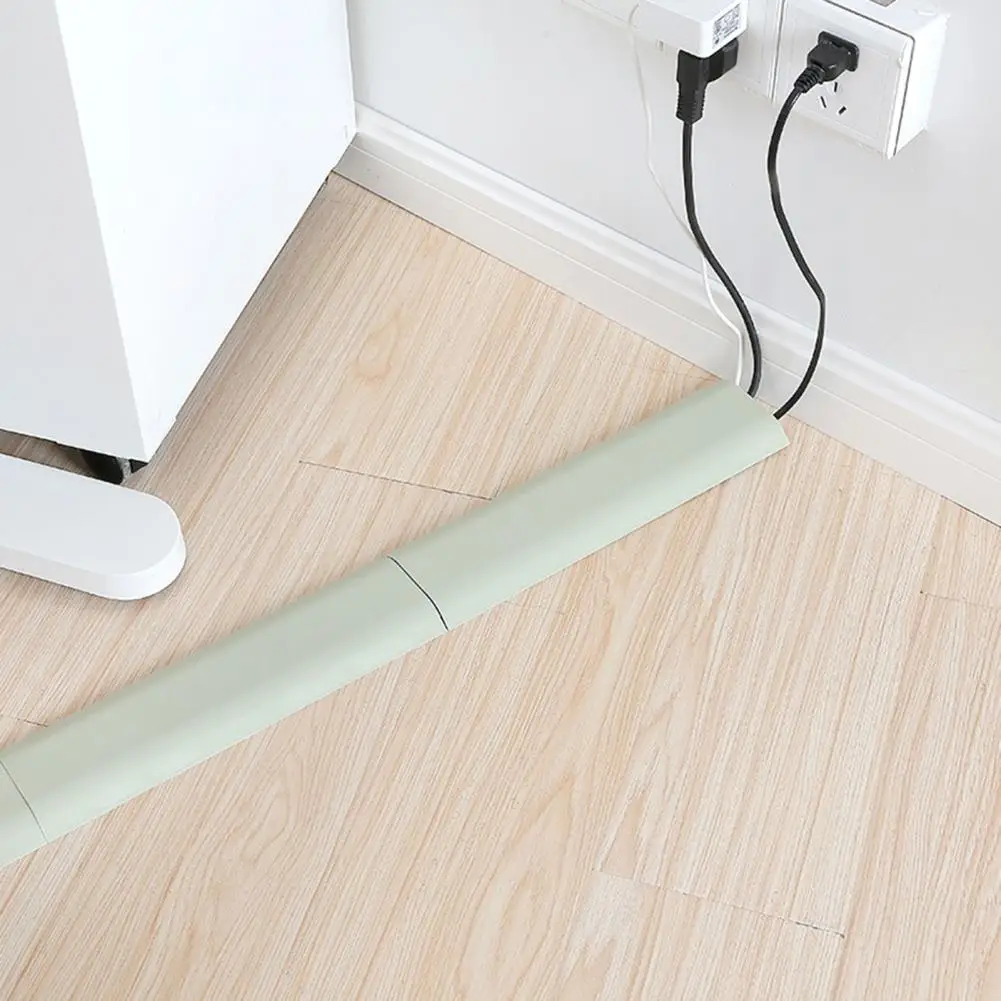 

Cord Cover Self-adhesive Wear-resistant PP Portable Network Cable Channel for Floor Home Decoration