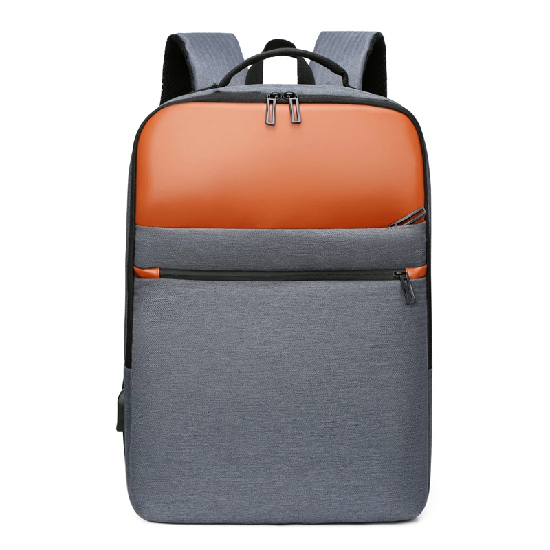 

Backpack Men's Business Travel Bag Trend New USB Simple College Students Back Pack Male Casual Fashion 15.6-inch Laptop Bag Teen