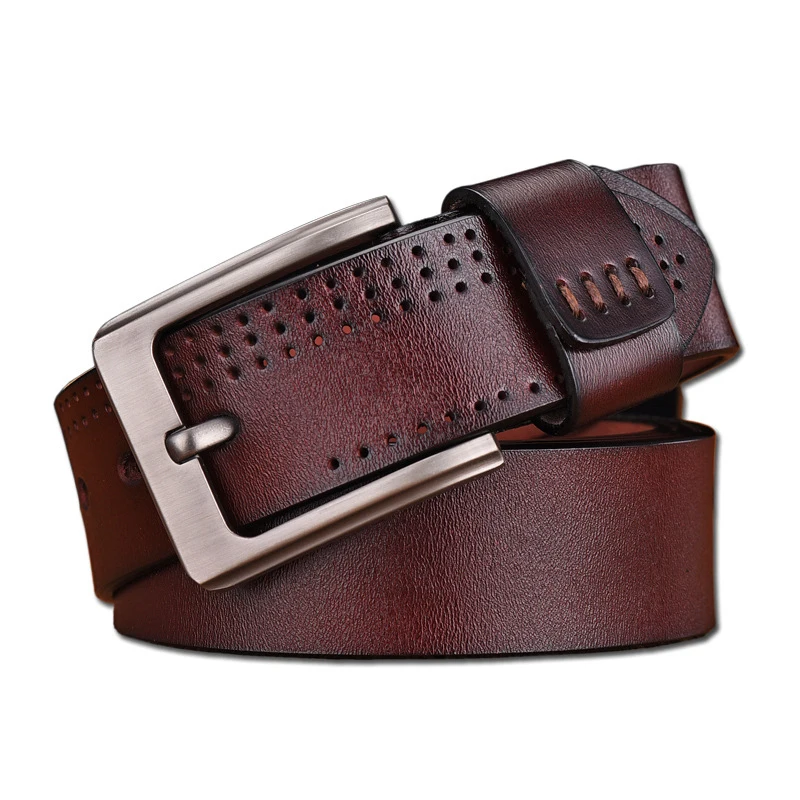 

High Quality Genuine Leather Men Belt Luxury Brand Designer Pin Buckle Leather Belt For Man Fashion Business Trouser Male Strap