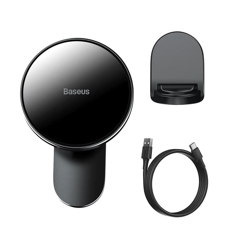 baseus car mount wireless charger magnetic suction dashboard air outlet holder wireless charging for iphone 12 13 series free global shipping