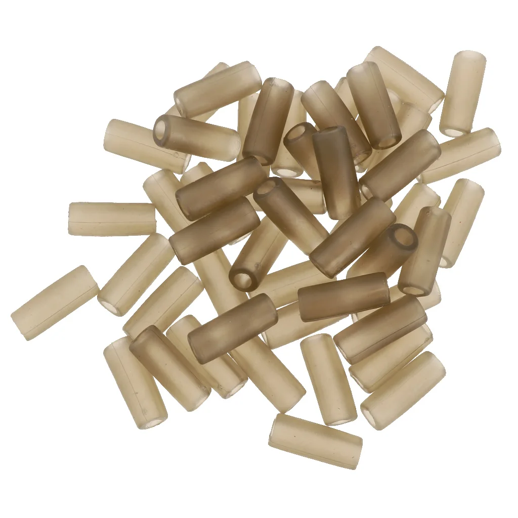 

50pcs Rubber Tubes Carp Fishing Terminal Rig Sleeves Anti Sleeve Tool