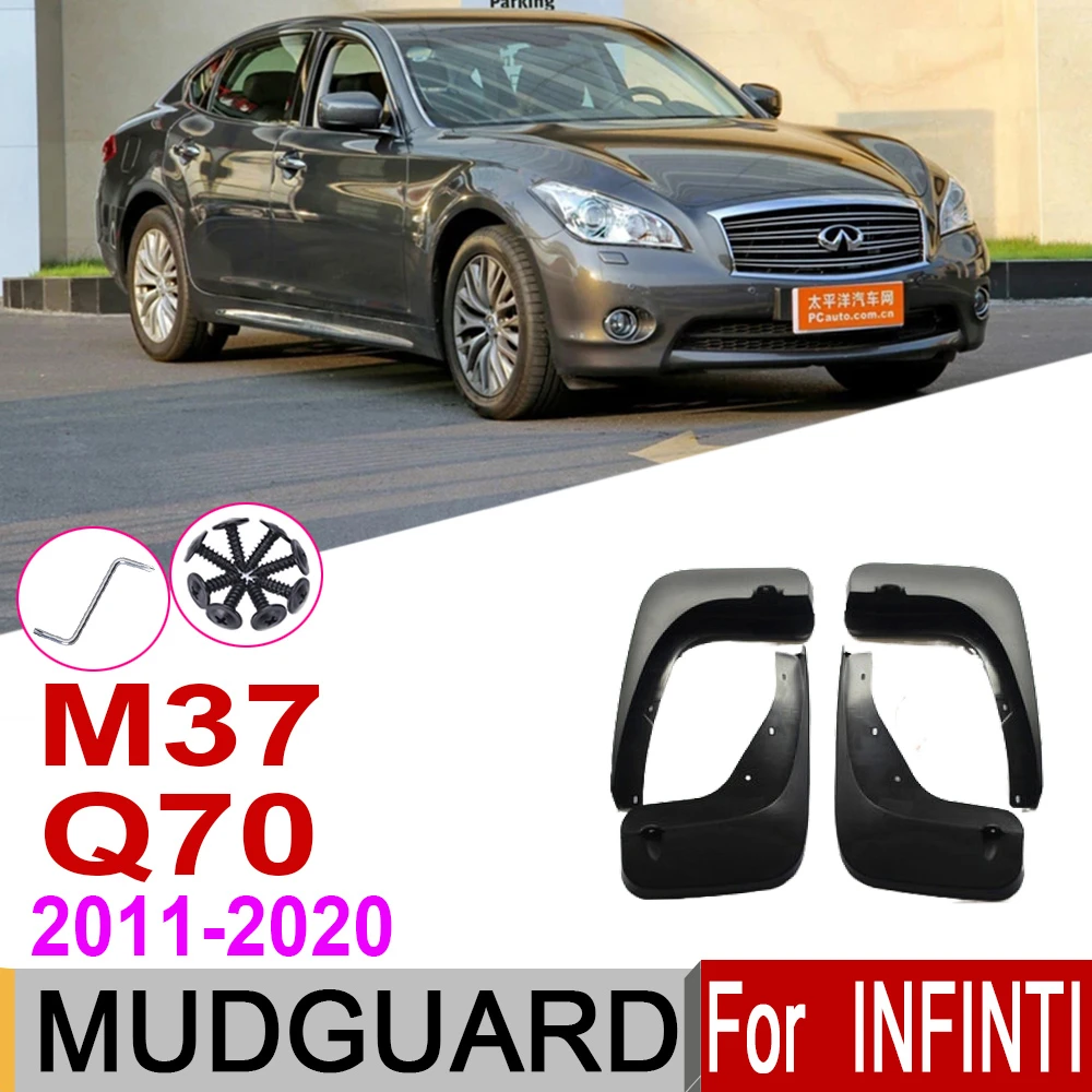 

Брызговики для Infiniti M M25 M35h M37 M56 Q70 Q70L Y51 2019 ~ 2011, брызговики для передних и задних брызг, автомобильные аксессуары