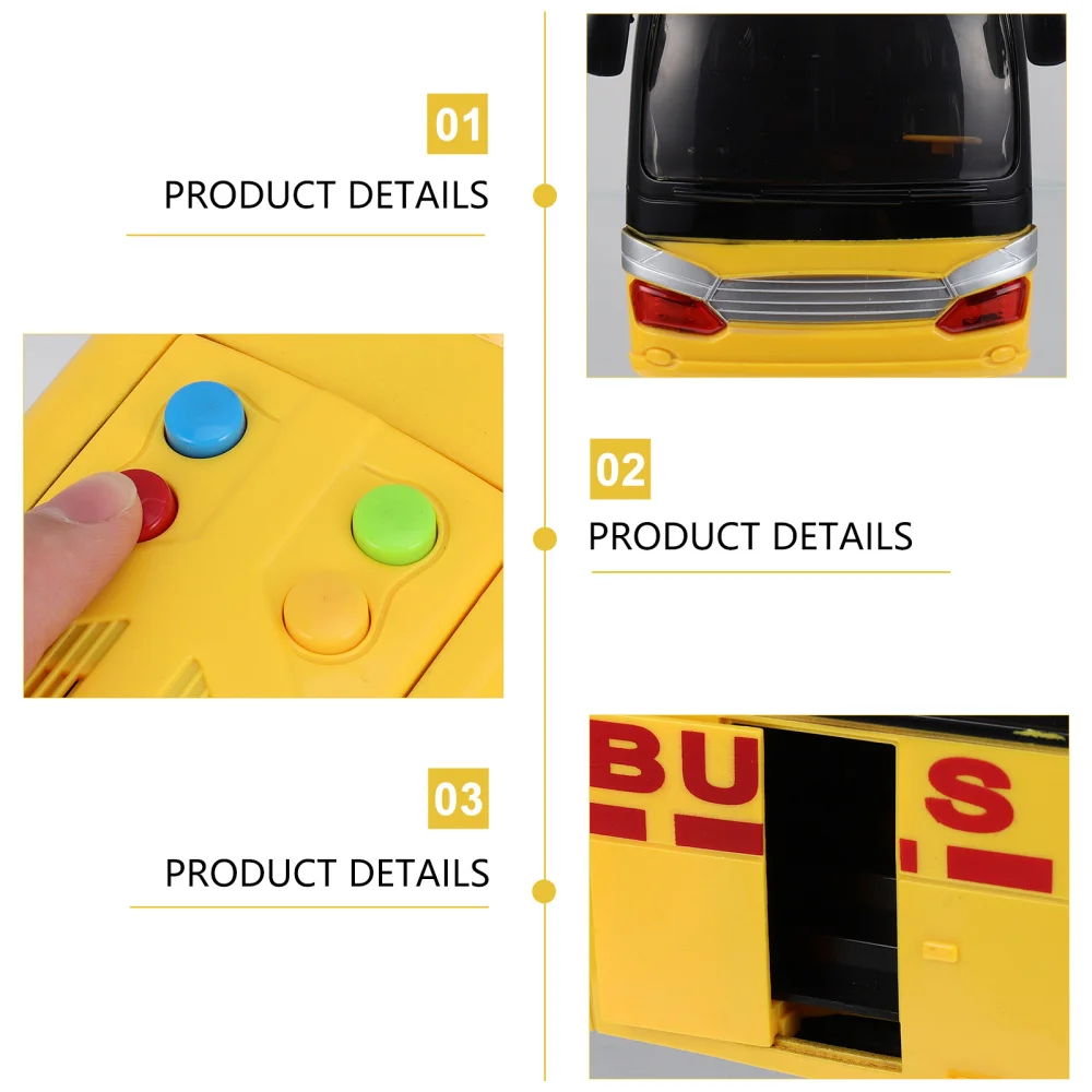 

Baby Early Educational Push and Go Vehicles School Bus Model (Yellow)