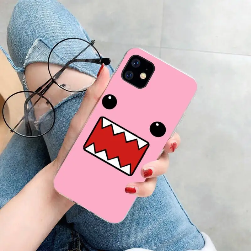 

HPCHCJHM Simple domo kun Phone Case Cover Hull for iPhone 11 pro XS MAX 8 7 6 6S Plus X 5S SE 2020 XR cover