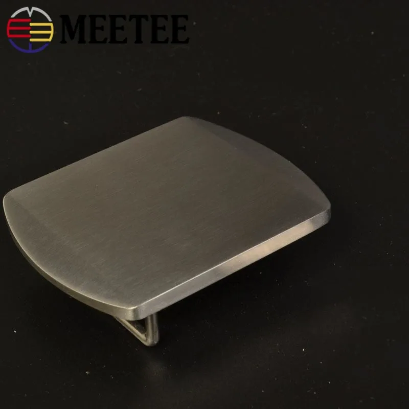 Meetee 39 мм пряжка для ремня из нержавеющей стали Мужской Повседневный Гладкий пояс