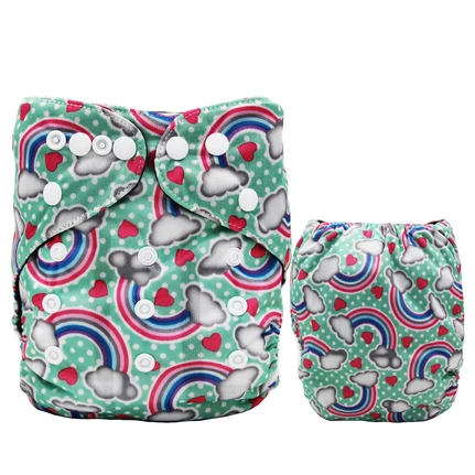 BCD10 diaper cover Моющиеся тканевые подгузники для новорожденных, с бамбуковым углем, AIO, с карманами, многоразовые, Современные тканевые подгузники, регулируемые, подходят от 8 фунтов до 36 фунтов - Цвет: BCD10 diaper cover
