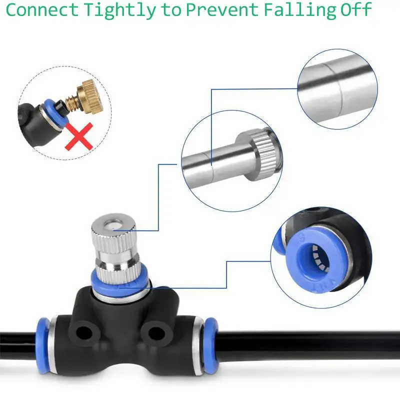 Дешево Уличная система охлаждения водяного тумана, распылитель воды для сада, патио, 5-20 м Дешево Уличная система охлаждения водяного тумана, распылитель воды для сада, патио, 5-20 м