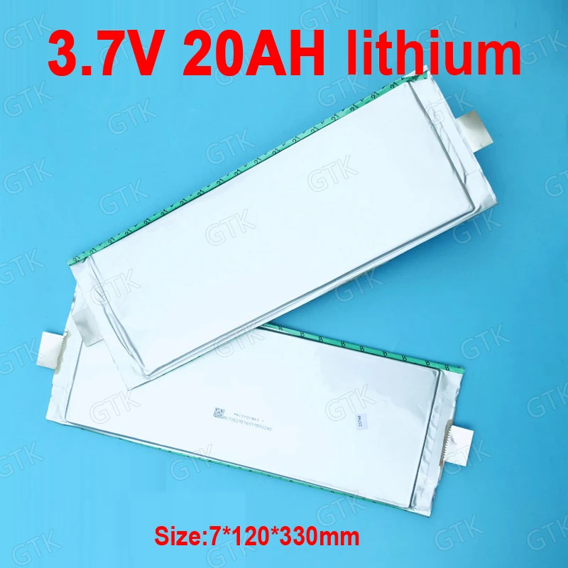 GTK 3 7 v 20Ah литий полимерная литиевая батарея 20AH lipo для diy 12v 36V 300w скутер ebike инвертор