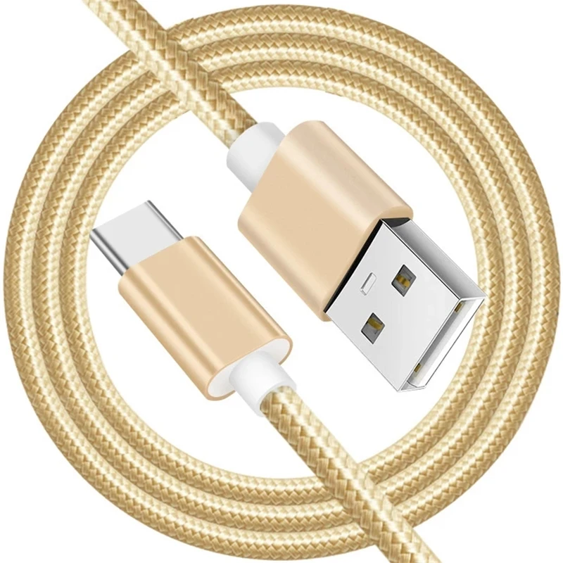 Кабель USB Type-C для зарядки и передачи данных Нейлоновый Huawei Mate 10 20 30 Pro Honor 8 9 V20 Samsung